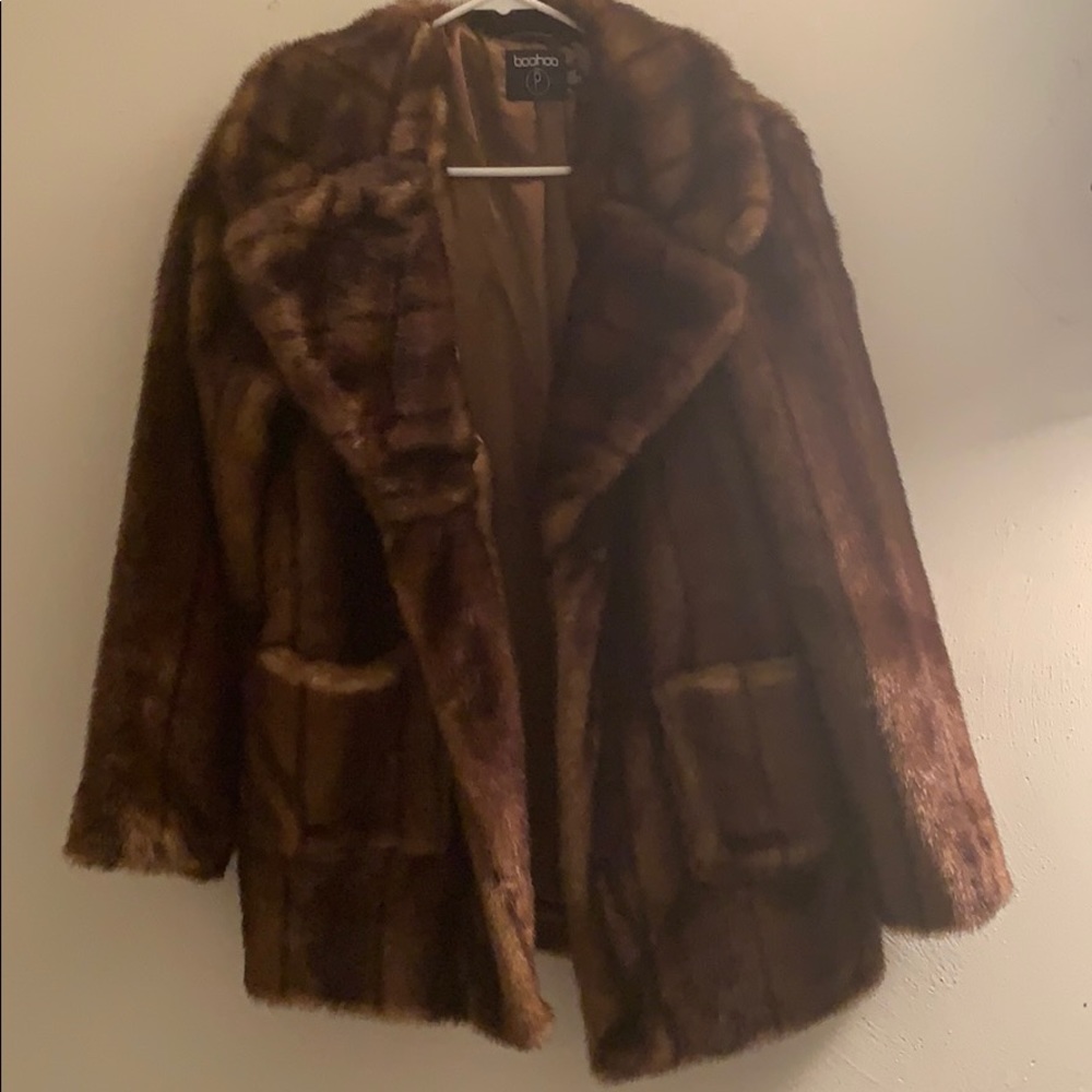 Chocolate Faux Fur Coat
